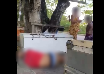 Vídeo: Suposto assaltante é agredido e leva facada na barriga após cometer arrastão no Tarumã