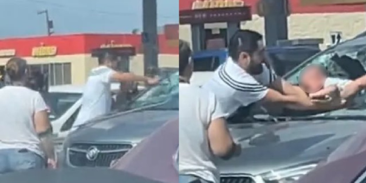 Vídeo: Bebê fica preso dentro de carro com sol de 40ºC e pai quebra os vidros