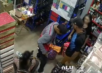 Vídeo mostra ladrões roubando R$ 20 mil de loja O Boticário no Alvorada e trancando vítimas; veja