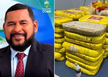 Veja vídeo: Vereador ‘Nelson do Caminhão’ é preso com 89 kg de cocaína pura no Amazonas