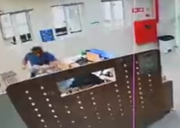 Vídeo: acompanhte agride porteiro de hospital e vai preso por não pagar pensão alimentícia