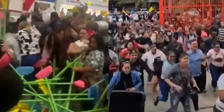 Vídeo: Em inauguração de loja, clientes vão pra porrada por causa de promoção de vassoura