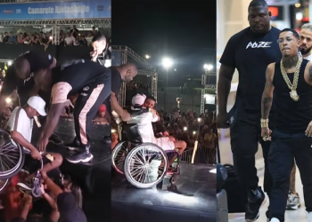 Vídeo: Em show em Manaus, MC Poze vê cadeirante na plateia e o coloca em cima do palco