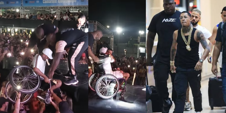 Vídeo: Em show em Manaus, MC Poze vê cadeirante na plateia e o coloca em cima do palco