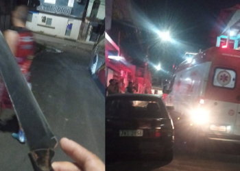 Com peixeiras, dupla assalta ônibus 650 no Japiim e se dá mal ao ser baleada por justiceiro durante fuga