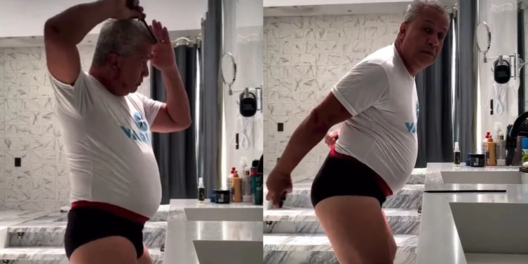 Vídeo: Sikêra Jr. aterroriza seguidores ao passar desodorante nas partes íntimas e dançar de cueca
