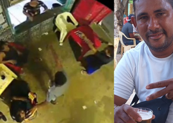 Vídeo: Tomando uma em bar no Tarumã, cliente reage a assalto e morre a tiros; esposa e dono se feriram