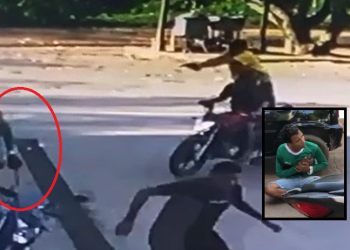 Vídeos: Em plena luz do dia flanelinha é baleado por motoqueiro perto de praça em Iranduba