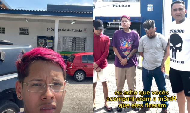 Com medo, influenciador vai até o 6º DIP e pede desculpas da PM e PC: ‘Fizemos um vídeo desrespeitoso’; veja