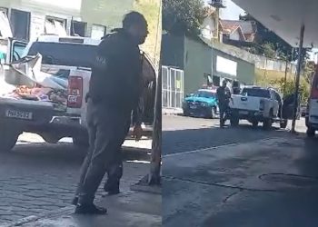 Vídeo: suspeito troca tiros com a PM em Manaus e morre