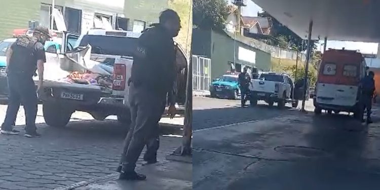 Vídeo: suspeito troca tiros com a PM em Manaus e morre