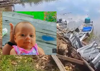 Bebê morre, homem e criança desaparecem após vendaval arrastar casa em Autazes