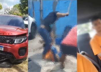 Assista: Lavador é punido por facção após pegar escondido e bater Range Rover de cliente
