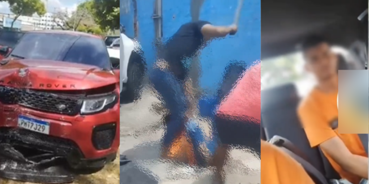 Assista: Lavador é punido por facção após pegar escondido e bater Range Rover de cliente