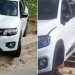 Enquanto era socorrido pelo Samu, condutor tem pneus do carro roubados após acidente em Manaus