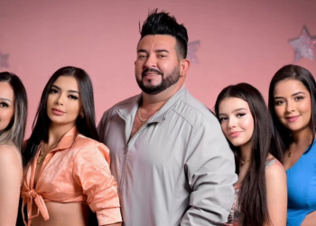 Guto Lima posa com a prole em foto do Dia dos Pai e beleza das filhas rouba a cena; veja