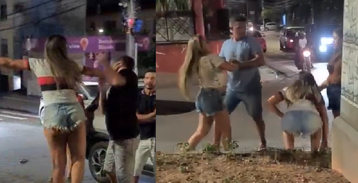 Vídeo: Durante acidente de trânsito no Eldorado, mulher mete o tapão na cara de homem