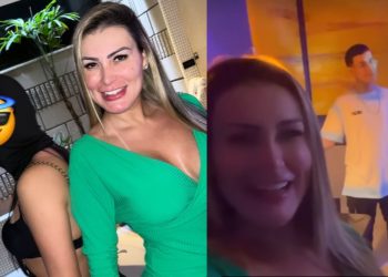 Filho de Andressa Urach grava a própria mãe realizando fetiche com outra mulher e web fica indignada