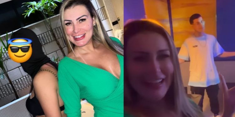 Filho de Andressa Urach grava a própria mãe realizando fetiche com outra mulher e web fica indignada