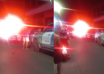 Vídeo: Assaltantes vão presos após arrastão e troca de tiros com a PM em Manaus