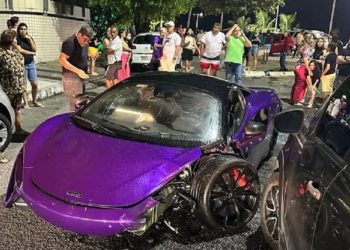 McLaren avalida em R$ 2 milhões quase vira ‘sardinha em lata’ após ser destruída em acidente