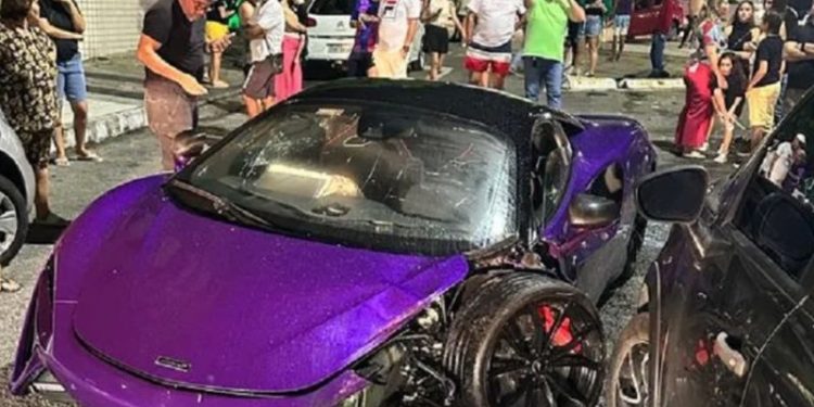 McLaren avalida em R$ 2 milhões quase vira ‘sardinha em lata’ após ser destruída em acidente