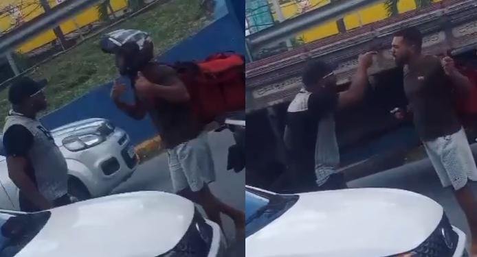 Briga de trânsito inusitada termina com desfecho surpreendente: ‘Tu quer problema, é?’; veja