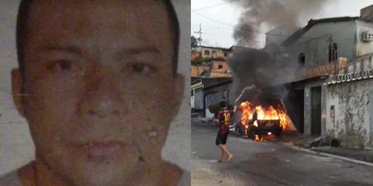 Homem é preso por atear fogo no carro da família em Manaus: ‘Ele é agressivo’, diz ex-mulher