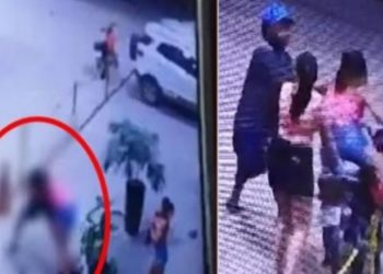 Vídeo: homem puxa facão para ticar mulher em posto de combustível