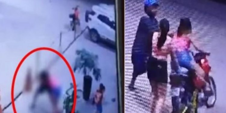 Vídeo: homem puxa facão para ticar mulher em posto de combustível
