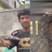 Vídeo: Alegando fome, homem aparece vendendo filhote de jacaré no bairro Alvorada