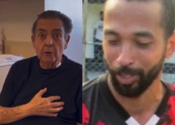 Vídeo: Faustão se emociona e agradece pai de doador por lhe dar ‘o direito de continuar vivendo’