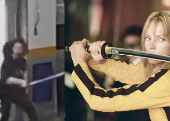 Vídeo: Olha a espada! Samurai espanta ladrões em condomínio e viraliza sendo chamado de ‘Kill Bill’