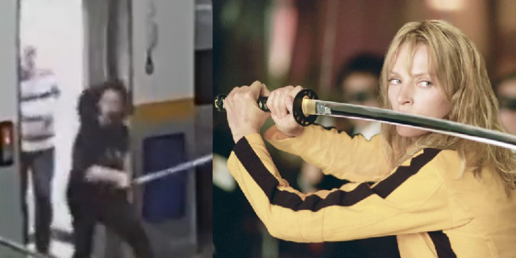 Vídeo: Olha a espada! Samurai espanta ladrões em condomínio e viraliza sendo chamado de ‘Kill Bill’