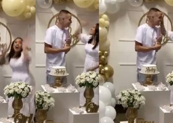 Vídeo: esposa dá tapa em marido que revelou sexo do bebê antes da hora