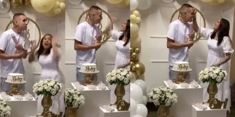 Vídeo: esposa dá tapa em marido que revelou sexo do bebê antes da hora