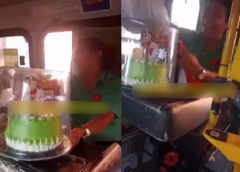 Em Manaus, cobradora vai às lágrimas ao ganhar festa de aniversário dos passageiros e presentes; veja