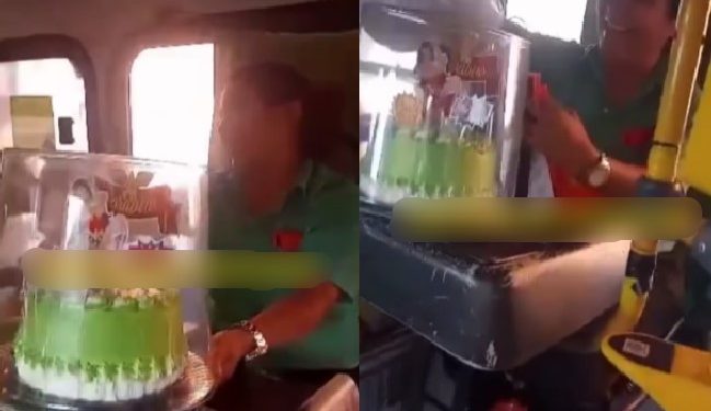 Em Manaus, cobradora vai às lágrimas ao ganhar festa de aniversário dos passageiros e presentes; veja