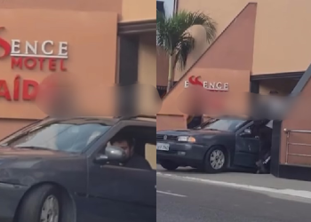Humilhante: em pleno Dia do Org*smo casal fica no prego na saída do motel em Manaus; veja
