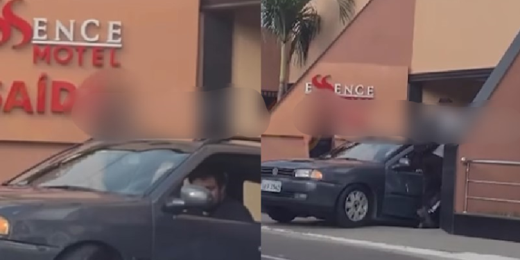 Humilhante: em pleno Dia do Org*smo casal fica no prego na saída do motel em Manaus; veja