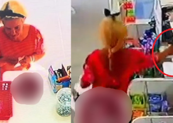 Quem vê cara não vê coração e idosa ‘do mal’ é flagrada furtando celular de drogaria em Manacapuru; veja