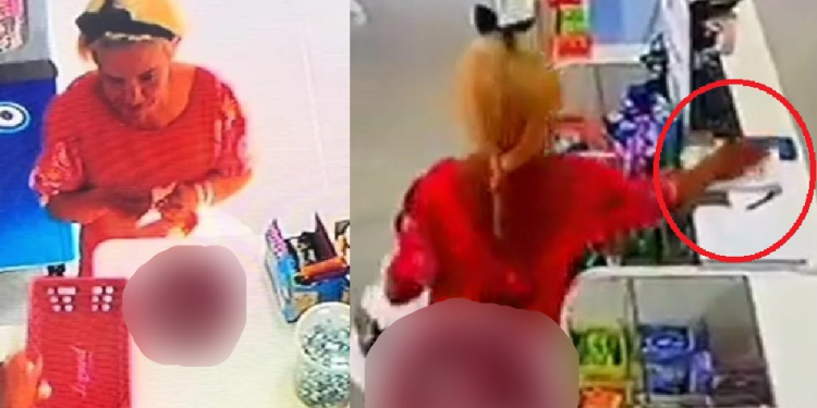 Quem vê cara não vê coração e idosa ‘do mal’ é flagrada furtando celular de drogaria em Manacapuru; veja
