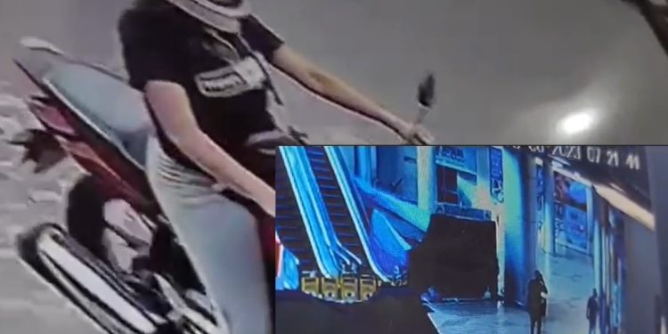 Vídeo: homem rouba R$ 25 mil dentro de shopping em Manaus e foge na garupa da amada