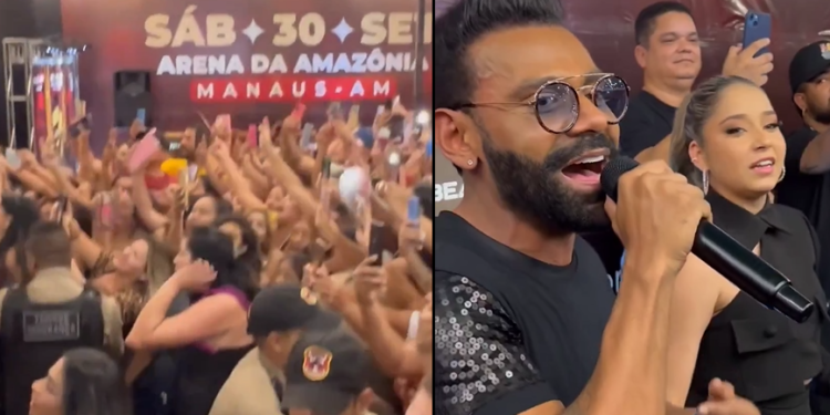 Vídeos: Pablo aparece de surpresa em shopping de Manaus para divulgar show e arrasta multidão de fãs