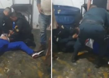 Alunos e professores gravam vídeo de PM dando gravata em estudante dentro de escola militar