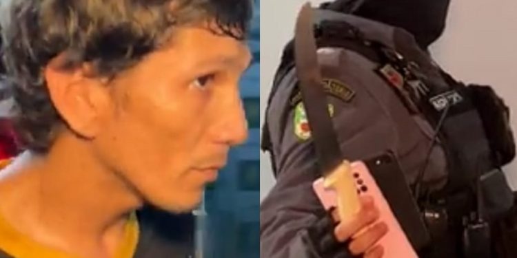 Bandidos ameaçam degolar trabalhador que esperava ônibus na parada em Manaus