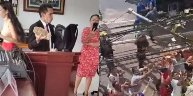 Vereador joga R$ 300 mil pela janela, diz que é propina do prefeito e povão pira o cabeção
