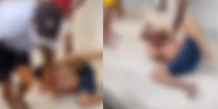 Vídeo: comunidade revoltada se junta para bater em homem que agrediu idosa
