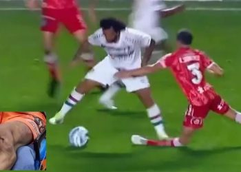 Zagueiro que teve perna quebrada por Marcelo perdoa o jogador: ‘admiro como pessoa’