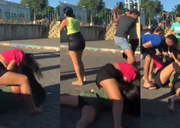 Vídeo: talarica apanha no meio da rua após ser reconhecida pela traída